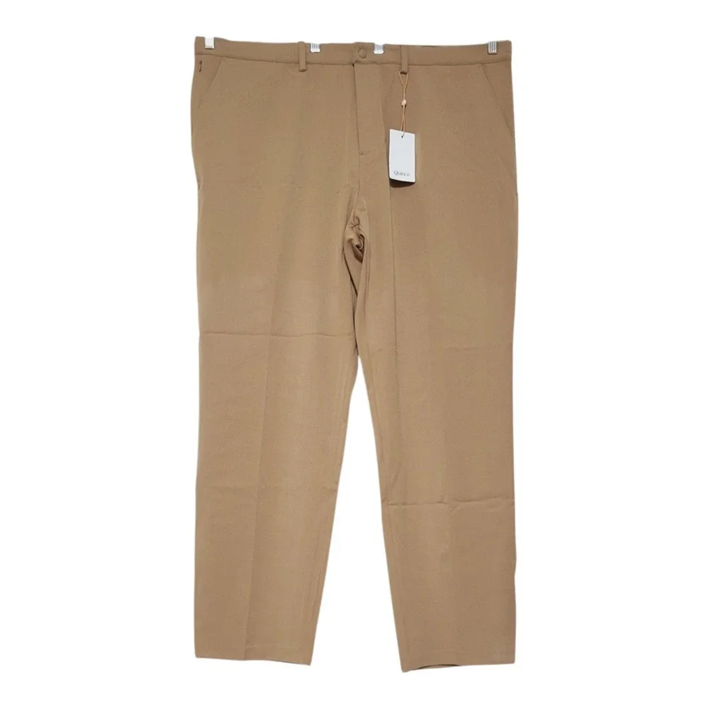 NWT Quince Mens Ultra Stretch 24/7 Smart Chino Pants Khaki 44X32 Casual‎ Neutral